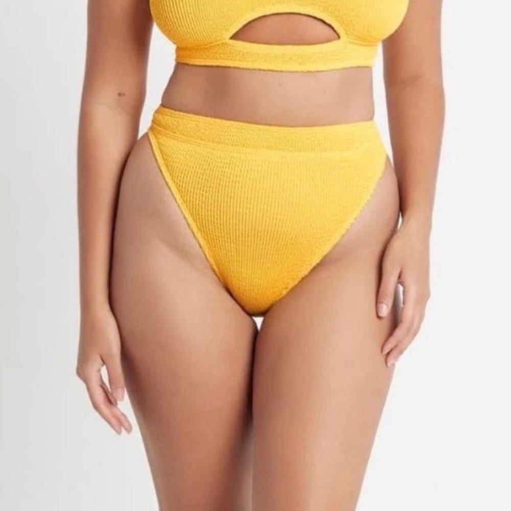 BOND-EYE Savannah Brief Yellow One Size Bikini Bottom